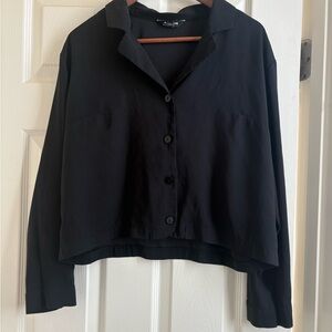 Express Black Women's Button-Down Shirt